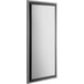 A rectangular mirror with a black frame.