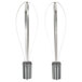 Two silver metal Robot Coupe whisks.