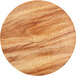 A 10" round wood and marble laminated cake board with a brown surface.