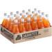 A cardboard box of Jarritos Mandarin soda bottles.