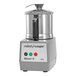 A Robot Coupe stainless steel batch bowl food processor with a lid.