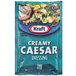 A Kraft Creamy Caesar salad dressing packet.