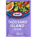 A purple Kraft Thousand Island dressing packet.