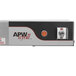 An APW Wyott Calrod strip food warmer with red infinite controls.