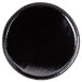 A black circular Solut catering tray.