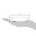 A hand holding a clear rectangular Fineline Tiny Treasures plastic tray.