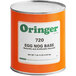 An orange can of Oringer Eggnog Hard Serve Ice Cream Base.