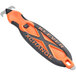 A black and orange Klever Kutter X-Change box cutter with a Kurve head.