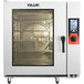 A large Vulcan TCM-102G-NAT/LP gas combi oven with a glass door.