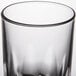 An Arcoroc Artic juice glass with a diamond pattern.