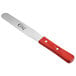 A Choice 6" blade baking / icing spatula with a wood handle and red accents.
