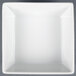 A CAC China white square bowl on a gray surface.