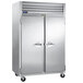 A Traulsen G Series reach-in freezer with two doors.