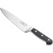A Choice Classic chef knife with a black handle and silver blade.