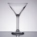 A clear Libbey Salud Grande martini glass with a stem.