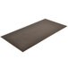 A black rectangular Notrax Bubble Top Comfort Eze anti-fatigue mat with holes in it.