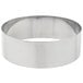 An American Metalcraft stainless steel round cake ring.