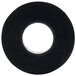 A black circular rubber bumper with a hole in the center.