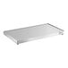 A white rectangular stainless steel shelf warmer with a black logo on the front.