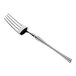 An Acopa Hepburn stainless steel dinner fork with a long silver handle.