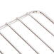 A stainless steel Main Street Equipment oven rack with a handle.