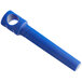 A blue plastic Choice pocket corkscrew with a blue handle and a hole.