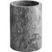An Acopa black marble wine cooler with a marbled surface.