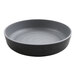 A grey GET Roca Matte melamine bowl on a white background.