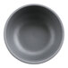 A grey bowl on a white background.