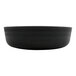 A black rectangular GET Roca Melamine bowl.