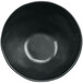 A black GET Cosmo melamine bowl with a white background.