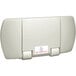 An American Specialties, Inc. white plastic surface mount baby changing station.