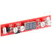 The red AvaValley PCB upper touch display panel with a digital clock display.