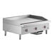 A stainless steel Cooking Performance Group 36" electric countertop griddle.