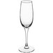 An Acopa clear wine flute with a stem.