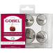 A box of Gobel stainless steel pastry tips and nylon piping bags.