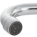 A Waterloo chrome faucet with a gooseneck spout and deck plate.