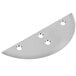 A silver metal Nemco Easy Slicer replacement blade with holes.