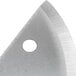 A close-up of a Nemco Easy Slicer replacement blade with a hole in the center.