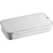 A silver rectangular mini tin with a slide top.