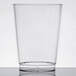 A WNA Comet Classicware clear plastic fluted tumbler on a white background.