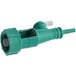 A green plastic Dema Chemical Pump with a white handle.