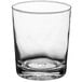 An Acopa straight up rocks glass with a white background.