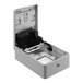 A white box with a grey and black Kimberly-Clark Professional ICON Automatic Soap / Sanitizer Dispenser inside.