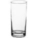 An Acopa Straight Up beverage glass filled with a clear liquid.