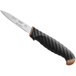 A Schraf smooth edge paring knife with a brown TPRgrip handle.