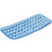 A blue and white Rubbermaid HYGEN microfiber wet mop pad.