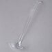 A clear plastic ladle with a handle.