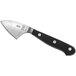 A Mercer Culinary Renaissance® Parmesan cheese knife with a black handle.