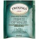 A green and white box of Twinings Prince of Wales Tea Bags.